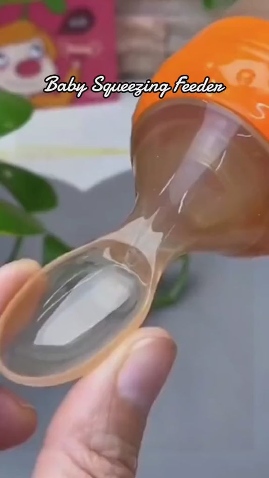 Premium Baby Food Squeeze Feeder Spoon – Mess‑Free Baby Feeding